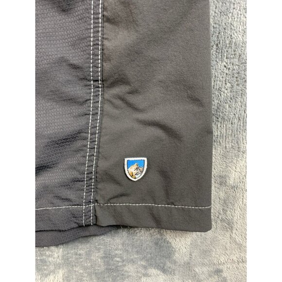 Kuhl Board Shorts Men Sz 36 Black Gray Pockets Hybrid Fishing Outdoor Swim Surf - Picture 3 of 9